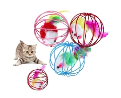 JUEGO PARA GATITO ESFERA CON RATONCITO (00839)