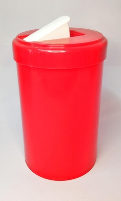 VERTEDOR CILINDRICO ALTO ROJO (02510)