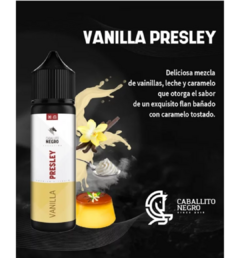 LIQUIDO CABALLITO NEGRO VAINILLA PRESLEY 60ml 0mg (03589)