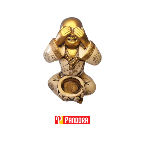 ADORNO BUDA PORTA VELA 15CM (03482)