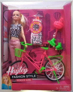 MUÑECA HAYLEY CON BICICLETA Y ACCESORIOS (6969015591559)