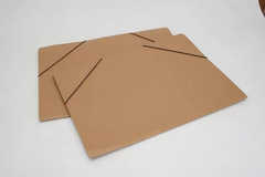 CARPETA 3 SOLAPAS C/ELASTICO N6 PRESPAN NATURAL (03701)