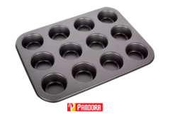 MOLDE MUFFINS X12 ANTIADHERENTE BENABI (2000200230076)