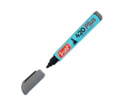 MARCADOR AL AGUA GRIS TRABI (7790578615425)