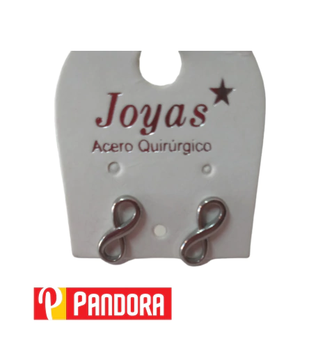 AROS ACERO BLANCO MARIPOSA JEWELRY (01227)