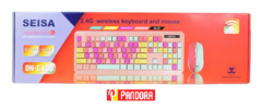 COMBO TECLADO Y MOUSE SEISA DN-C400 PASTEL (6290132577936)