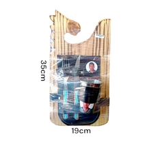 TABLA CABALLITO MESSI CON VASO Y CUBIERTOS (109569)