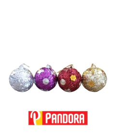 PELOTAS NAVIDEÑAS CON DETALLES Y DIBUJOS COD:6012 (6263880060128) - comprar online