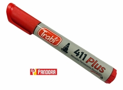 MARCADOR PERMANENTE ROJO TRABI (7790578665338)