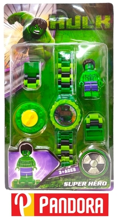 RELOJ INFANTIL LEGO HULK, CAPITAN AMERICA, BATMAN (03773) en internet