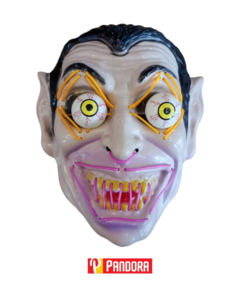 MASCARA DRACULA CON LUCES LED Y OJOS SALTONES (02994)