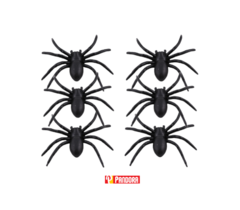 ARAÑA GRANDE NEGRA X6 EN BOLSITA (00000021900800)