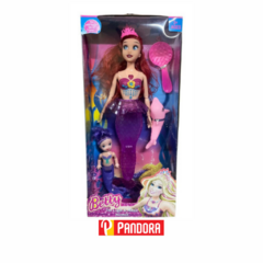 SIRENA BETTY CON DELFIN Y SIRENA PEQUEÑA (109718)