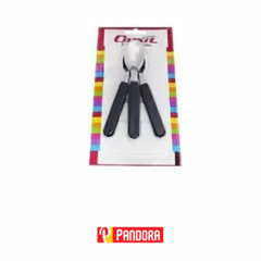 CUCHARITA CAROL X3 NEGRO (7792281406031)