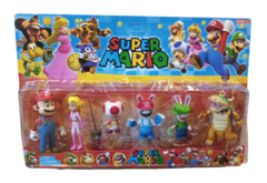 BLISTER SUPER MARIO X6 PERSONAJES NO.23706 (6967938237066)