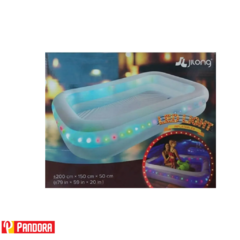 PILETA LED LIGHT INFLABLE 200X150 JILONG COD:57017 (6920388633130)