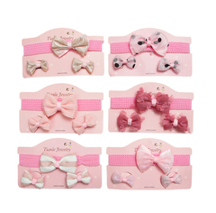 SET VINCHA BEBE MOÑO GASA TPVAF-030 (7323553401326)