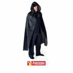 CAPA CON CAPUCHA NEGRA 39A ADULTO (04057)