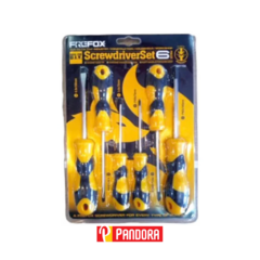 SET DE DESTORNILLADORES PROFESIONALES X6 FREFOX 2207-159 (8888822071598)