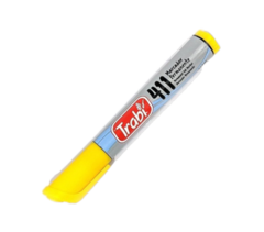 MARCADOR PERMANENTE AMARILLO TRABI PUNTA REDONDA (7790578665376)