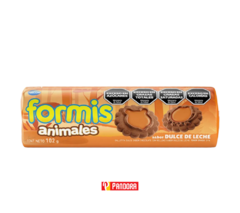 GALLETITAS FORMIS ANIMALES SABOR DULCE DE LECHE 102G (7790040139961)