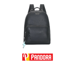 MOCHILA ECOCUERO NEGRO TRENDY COD:16156 (4790010161568)