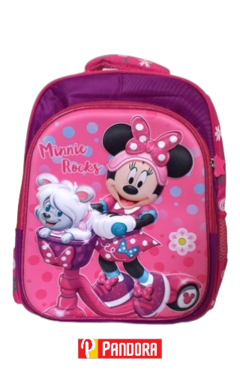MOCHILA MINNIE ESP 14P 2 CIERRES 142 (15134)