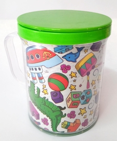 TAZA ACRILICO CON TAPA (02402)