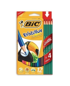 LAPICES BIC EVOLUTION 12 U + 4 GRATIS (070330946446)