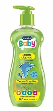 JABON LIQUIDO BABY ALGABO (7791274198243)