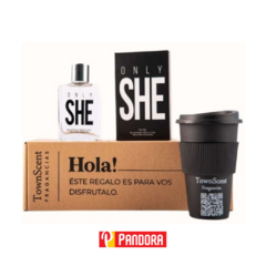 BOX TOWN SCENT FRAGANCIA + VASO TERMICO ONLY SHE (7795513050224)