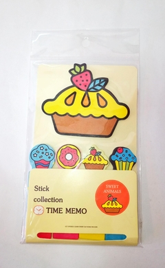 COLECCION DE STICKERS TIME MEMO SWEET ANIMALS (6970962088085)