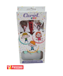 SET DE CUBIERTOS PARA NIÑOS CAROL KIDS (7792281003605)