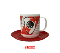TAZA CON PLATO RIVER PLATE (0092626529119)