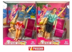 MUÑECO ARTICULADO C/ACCE DE PLAYA BEACH (2580952864625)