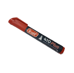 MARCADOR PERMANENTE ROJO TRABI PUNTA BISELADA (7790578664331)