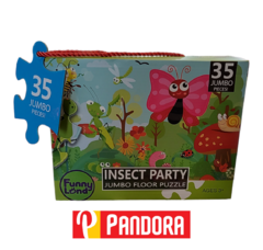 ROMPECABEZAS FUNNY LAND -INSECT PARTY 35P JUMBO (092626514269)