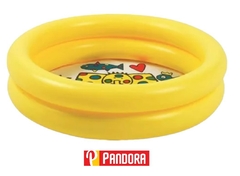 PILETA REDONDA AMARILLA DOBLE ARO 76CMX20CM JILONG COD:57157 (6926799211790)