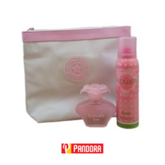 SET PERFUME Y DESODORANTE FLOWER ROSE CON NECESER (7791600397593)