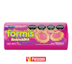 GALLETITAS FORMIS VAINILLA Y FRUTILLA 72G (7790040139893)