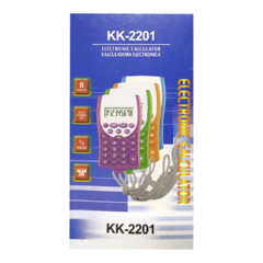 CALCULADORA CHICA CON SOGA KK-2201 ELECTRONIC (6907800219110)