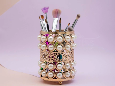 PORTA PINCEL REDONDO CON PERLAS LH-U6054 (6922091260542)