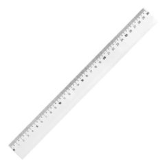 REGLA TRANSPARENTE 30CM GEO (02573)