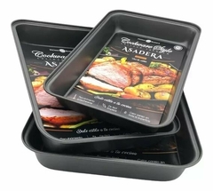 ASADERA ANTIADHERENTE HOME BASICS 34X24 CM (7781911322131)