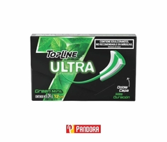 CHICLE TOPLINE ULTRA GREEN MINT 24G X12U (7790580120702)