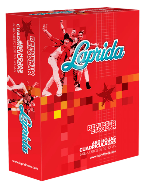 REPUESTO HOJA Nº3 CUADRICULADA LAPRIDA X480HS (7792216003489)