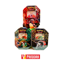 LATA DE CARTAS POKEMON PREMIUN DORADAS (861245868998)