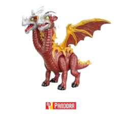 DRAGON DE DOS CABEZAS A PILA CON LUCES Y SONIDO JYF TOYS (2580910081552) - comprar online