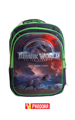 MOCHILA JURASSIC WORLD 16P ESP 3 CIERRES 1644 (15159)