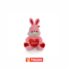 PELUCHE CONEJO CON CORAZON TE AMO (7797505429957)